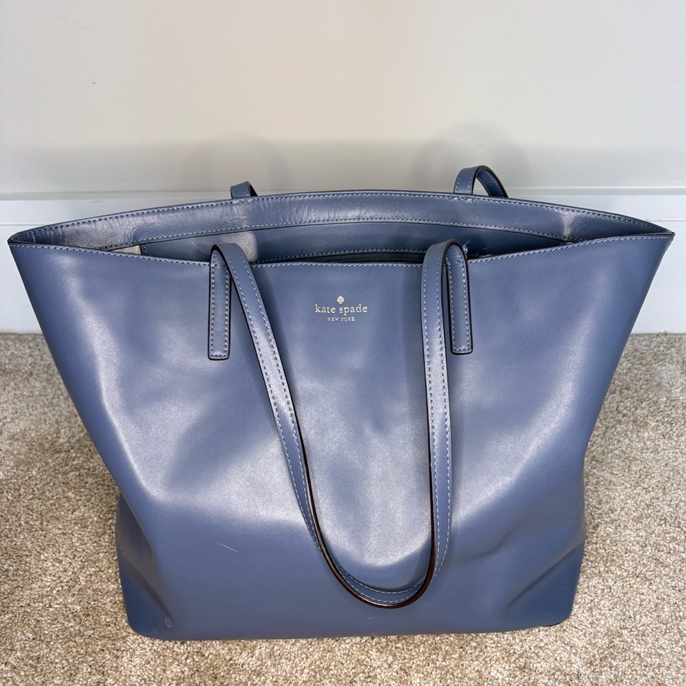 kate spade Dusty Blue Leather Tote